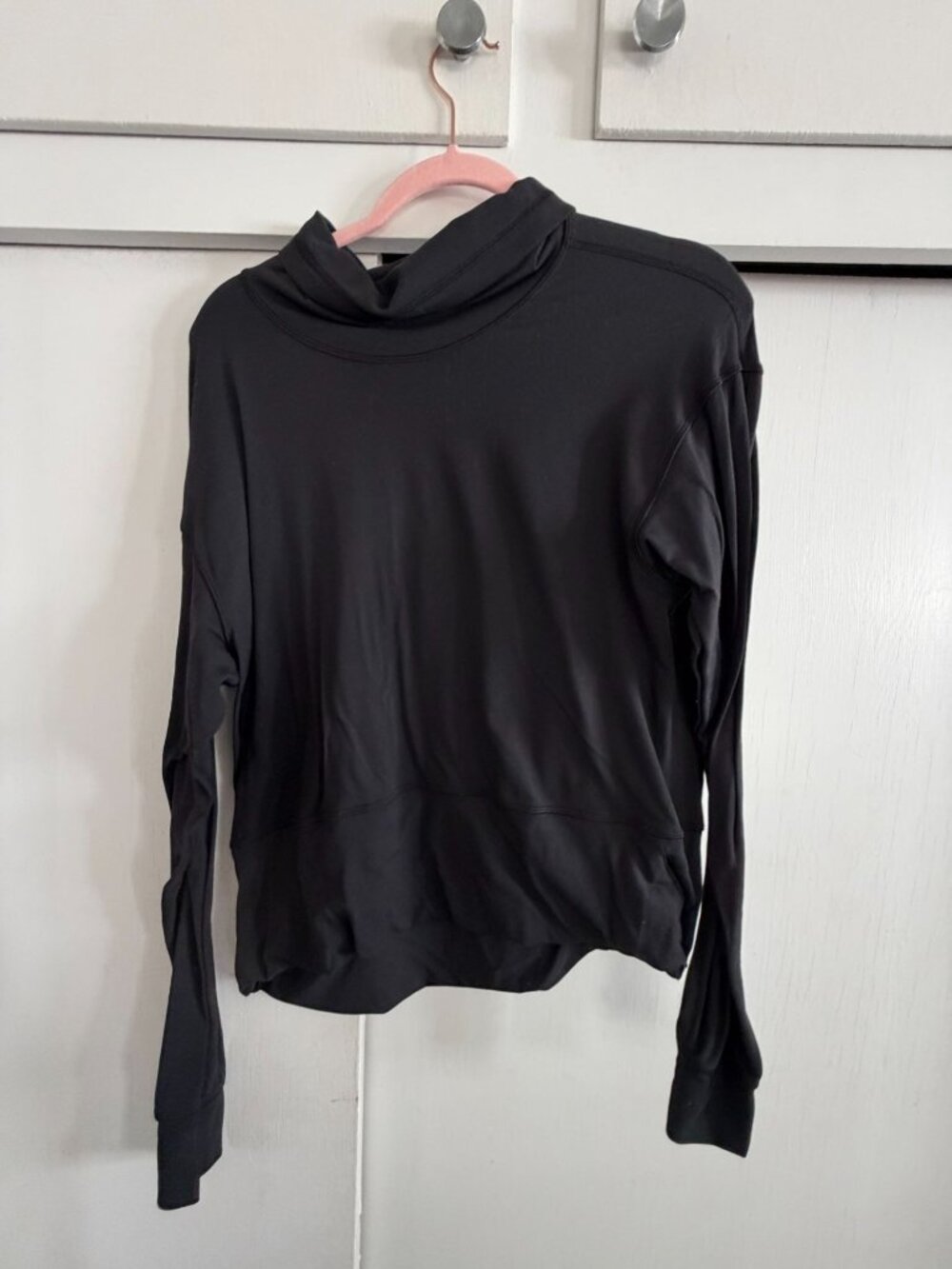 LULULEMON BLACK WOMENS READY TO RULU PULLOVER SZ 10